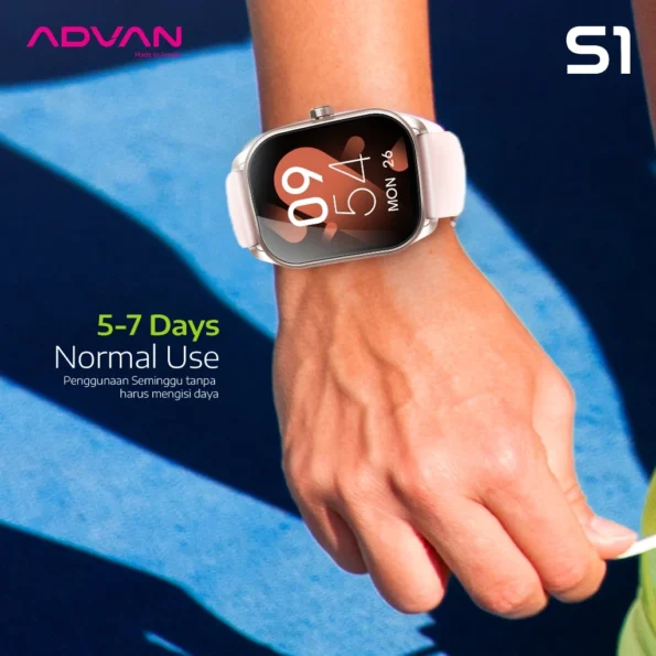 ADVAN Smartwatch SE1 AI Voice Assistant IPS 1.83" Bluetooth Call Waterproof IP68 - Image 7