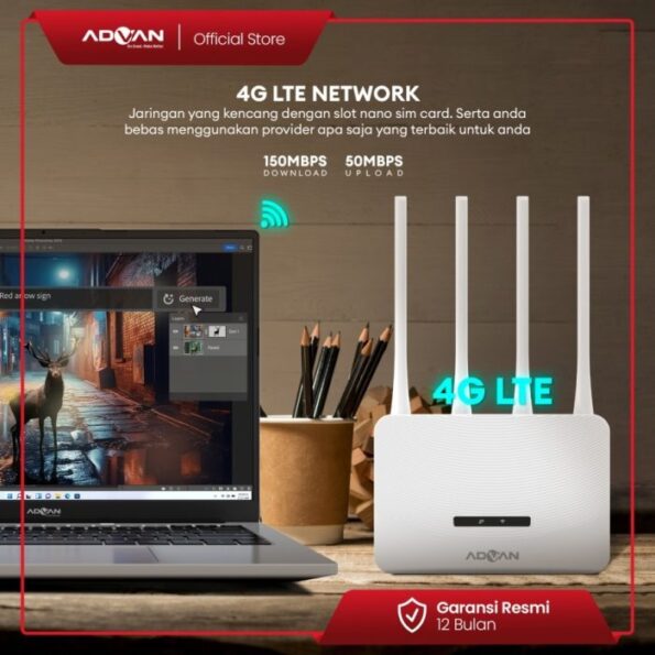 ADVAN CPE V1 Pro Modem + Wifi + Router + 4G LTE unlock all operator - Image 7